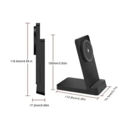 Foldable Magnetic Wireless Charging Stand Auto Adsorption Anti-slip for Desktop Office Home Travel for iPhone17 16 15 14 Charger