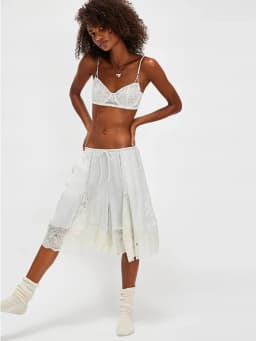 Lace Patchwork Shorts Women's Satin Pants Trim Bermuda Trousers High-Waisted Drawstring Loose Casual Wide-Leg Summer Wear