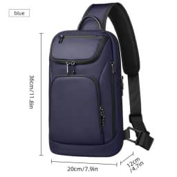 HK Multifunctional Business Chest Bag Waterproof and Scratch-Resistant Men’s Bag Lightweight High-End Fashionable Shoulder Bag