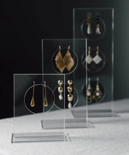 Vertical Acrylic Earring Stand Earrings Display Case Jewelry Organizer Ear Shelf Jewellery Holders