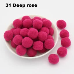 30-300Pcs Pom Poms Fluffy Soft Pompom Ball 8/10/15/20/25/30mm Handmade Sewing Craft DIY Kids Toy Christmas Weddinrg Decoration