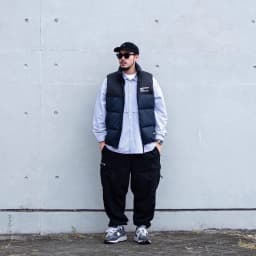 NBHD Classic down Vest Middly Thick Patchwork Color down Vest Youthful Vitality Style Nylon Fabric Drawstring Hem Zipper Closure