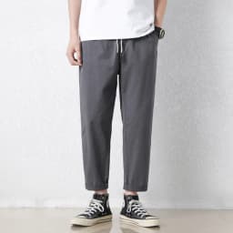 High Quality Summer Thin Men's Casual Pants 95%Cotton Breathable Solid Color Outdoor Elastic Waist Chino Trousers Male Amekaji