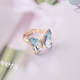 Butterfly Mood Ring Gradient Color Adjustable Temperature Ring Jewelry For Kids Birthday Gold Butterfly Rings Wholesale 2023
