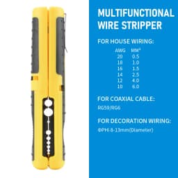 RG59/RG6 Multifunctional Portable Pen Coaxial Cable Stripper Wire Stripper Handle Tools Stripping Cutter Pliers Hardware Tool