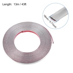 3M/5M Exterior Car Chrome Body Strip Bumper Auto Door Protective Moulding Styling Trim Sticker 6MM 8MM 10MM 12MM 15MM 20MM 30MM
