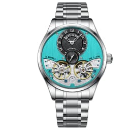 Flying Tourbillon Full Skeleton Design Sapphire Glass & Fine Steel Strap - Waterproof, Luminous Business Watch Customize Logo
