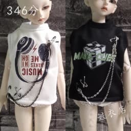 New 1/3 1/4 1/6 Doll's Clothes Tops for 60/45/30cm Male Female Bjd Doll Diy Girl Toys Dress Up Fashion Doll Accessories, No Doll