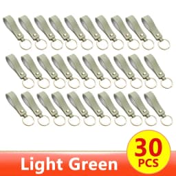 1/100pcs 8Color PU Leather Keychain Business Gift Suitable for Men and Women Car Key Strap Waist Wallet Keychains and Keyrings