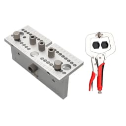3 In 1 Dowel Jig Woodworking Hole Puncher Drill Guide 7/8/10MM M14 M18 Aluminum Wood Positioning Hole Opener DIY Tool