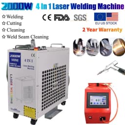 2000W 4 in 1 Fiber Laser Welding Cleaning Cutting Soldering Machine for All Metal Rust Removal Fiber Laser Welder EU US Stock