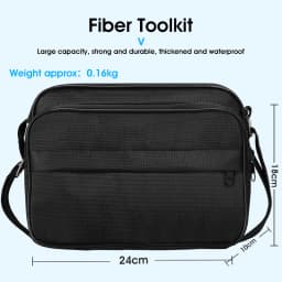 19pcs/set FTTH Fiber Optic Tool Kit with AUA-6S Fiber Cleaver -70~+10dBm/-50+26dBm Optical Power Meter 10mw Visual Fault Locator