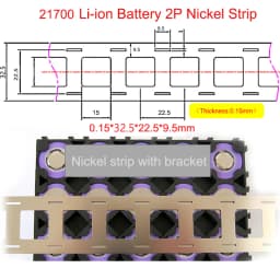 1M/2M Nickel Strip 2P Nickel Strips For 18650/21700 Lithium Battery Welding Tape Nickel Plated Belt