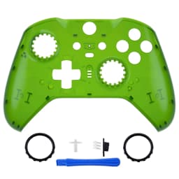 eXtremeRate Replacement Front Housing Shell Case for Xbox One Elite Series 2 Controller Model 1797 - Clear & Single Series
