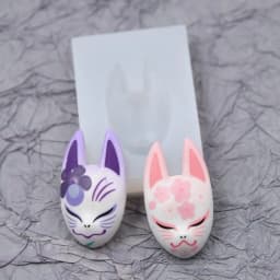 Eye Catching Foxes Mask Accessories Making Silicone Mold DIY Clay Resin Moulds R3MC