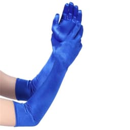 12 Color Longer Micro-reflective Satin Spandex Sunscreen Wedding Photo Party Bright Gloves Lady Aristocrat Graduation Mitten NV3