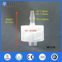 ‌Polypropylene Luer Lock Connector 10Pcs | 1/16'' Barbed Female Tapered Fitting for Syringe/Lab | Free Shipping
