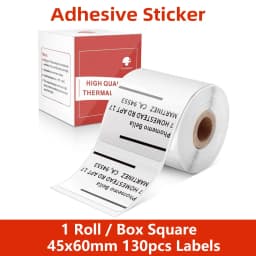 Phomemo Thermal Papel for M110/M200 Printer Home Office Labels Colorful Adhesive Paper Round Square Printable Sticker Paper