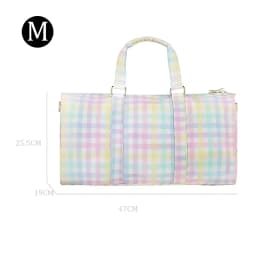 New Large Size Rainbow Plaid Fanny Pack Chest Pack Toiletry Storage Pouch Grid Outdoor Fanny Pack Travel Wash Cosmetic Bag Gift