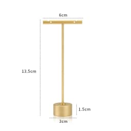 Modern Jewelry Earrings Display Stand Holder T Bar Rack Tower Metal Earring Bracket Organizer Ear Studs Hanging Storage Shelf
