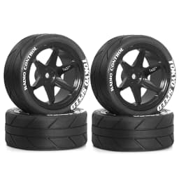 RED SPIDER 65mm Wheel Tyres Tires 12mm Hex Blue Rim Durable Rubber for 1/10 1/12 1/14 RC Car Racing Competitable Wltoys 144001