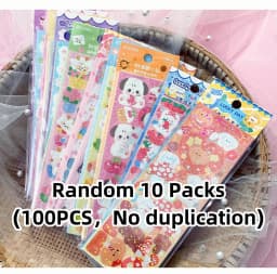 10 - 100PCS Cute Sparkle Polco Deco Sticker Pack - Korean Kawaii Glitter Sticker Seal for Toploaders, Polaroids & Photocard