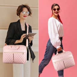 Nesitu A4 Black Pink Executive 14 15.6 inch Laptop Men Women Briefcase Portfolio Business Handbag Shoulder Messenger Bag M31113