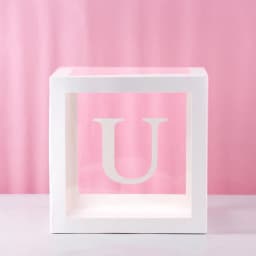 1st Birthday Transparent Alphabet Balloon Box Wedding Custom Name Decor One Birthday Party Decorations Kids Baby Shower Boy Girl