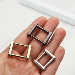 1PCS Metal Detachable open Rectangle Screw Rings Buckle Strap Connector for Leather Craft Bag Strap Belt Handle Shoulder Webbing