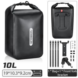 NEWBOLER 10L Large Capacity Bicycle Bag Waterproof Electric Hunting Bike Bag Bike Quick Release Fork Bag Bike Rear Seat Bag