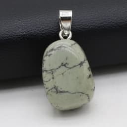Natural Semi-precious Stone Pendant Irregular Cherry Blossom Agate for DIY Jewelry Making Necklace Size15x20-18x25
