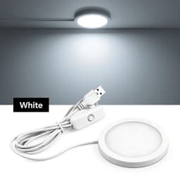 8mm Ultra-Thin Aluminum USB Panel Light 3 Color Temperatures Large Luminous Area for Bedroom Office DIY Lampshade