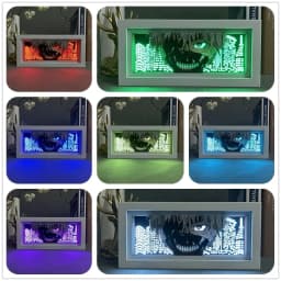 Anime Tokyo Ghoul Light Box Ken Kaneki Paper Carving 3d Anime Lamp Led Night Light Manga Action Figure For Room Decor Child Gift