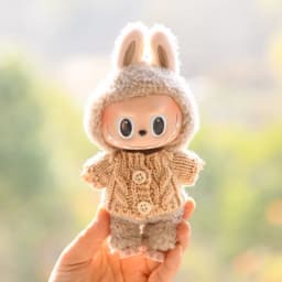 17cm Mini Plush Doll'S Clothes Outfit Accessories For Korea Kpop Exo Labubu Idol V1 V2 sweater winter change Clothing Gift