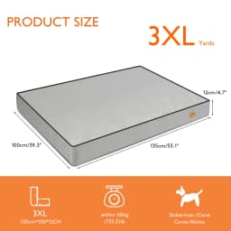 Waterproof Dog Bed Large Foam Pet Lounge With Washable And Removable Cover for Small Medium And Large Dogs