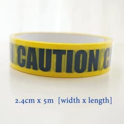 1/Roll 24mm*25m Warning Tape Danger Caution Fragile Barrier Remind DIY Sticker Work Safety Adhesive Tapes For Mall Store School