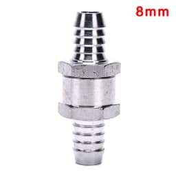 One Way 6/8/10/12mm 4 Size Aluminium Alloy Fuel Non Return Check Valve One Way Fit Carburettor