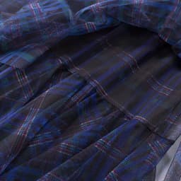 Checkered mesh skirt 2025 autumn and winter irregular layered cake skirt high waist slimming mid length skirt for women new
