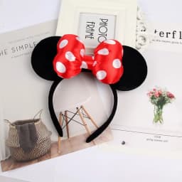 Anime Mouse Ears Headhand Cosplay Kawaii Cartoon Elastic Hair Accessories Party Sequin Bows Hairband Toys Children Adults Gift