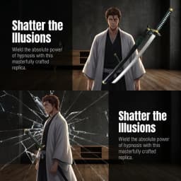 40inch Anime Bleach Schwert Ninja Blade Knife Aizen Sousuke Cosplay Prop Sword Real Sized Japanese Katana Samurai Sabre Toy Gift