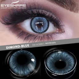 EYESHARE 1 Pair Aurora Europe Colored Contact Lens Yearly Use Cosmetic Colored Contacts Lenses for Eyes Beauty Contact Lenses