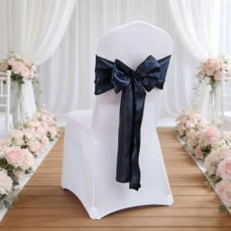Wedding Decoration Chair Satin Sash Bow Tie Self-Tie 10 Pieces Per Lot Plain Solid Colour Birthday Party Festival Hotel Holiday