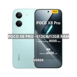 Poco X8 PRO 5G, 512GB/12GB, MediaTek Dimensity 8500-Ultra, Bateria 6500mAh, Câmera 50MP ,Versão Global