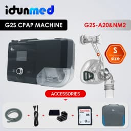 BMC G2S A20 Auto CPAP Machine Portable With Respirator Breathing Mask Tube Heated Humidifier Travel for Sleep Apnea Anit Snoring