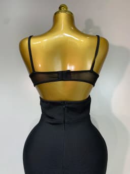 Fashion Black Spaghetti Strap Maxi Long Bandage Dress Mesh Cut Out Elegant Celebirty Bodycon Evening Club Party Birthday Dresses