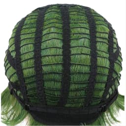 HAIRJOY Men Short Green Curly Cosplay Wig For Party Synthetic Hair Wigs Halloween Wig