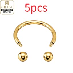 1/5PC G23 Titanium Nose Rings Piercings Lip Eyebrow Ear Septum Helix Cartilage Septum Body Jewelry Piercing Labret Nariz C Rod