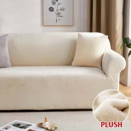 Plush Fabric Sofa Covers for Living Room 1/2/3/4 Seats Elastic Stretch Couch Cover L Shaped Sofa Slipcover Furniture Protector