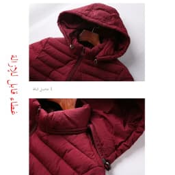 Winter Thiened Cotton Jaet Women's Mid-Length Faionable Slimming Korean Sle Mommy Clothes Warm Sli Polyester