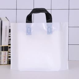 100pcs Custom Logo Colorful Shopping Bags With Handle Plastic Gift Bag Print One Color Logo On Double-sided Free Design Print